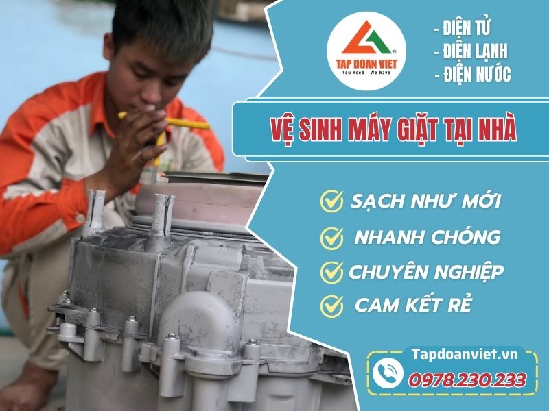 Vệ Sinh Máy Giặt Tại Nhà Hà Nội