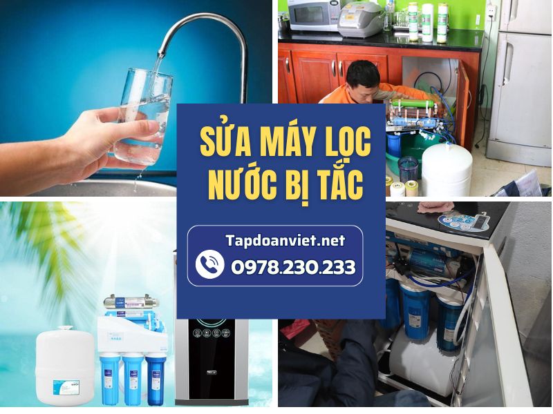 Nguyên nhân và cách sửa máy lọc nước bị tắc chuẩn nhất