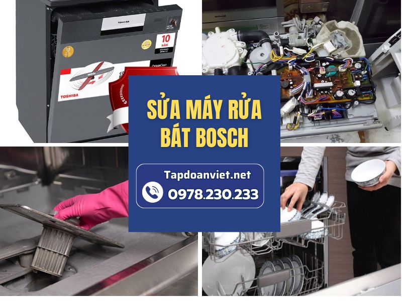 Dịch vụ sửa máy rửa bát Bosch tại nhà thợ giỏi, giá rẻ