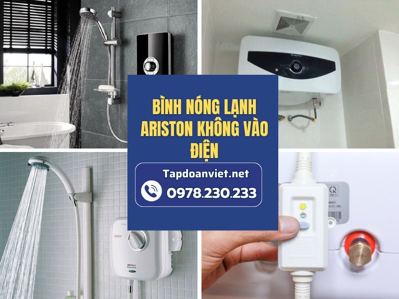 Bình nóng lạnh Ariston không vào điện