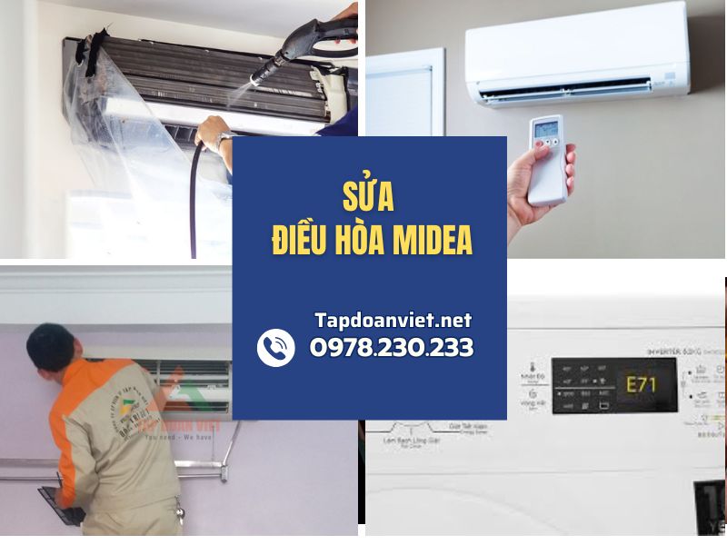 Địa chỉ sửa điều hòa Midea tại nhà chuẩn thợ