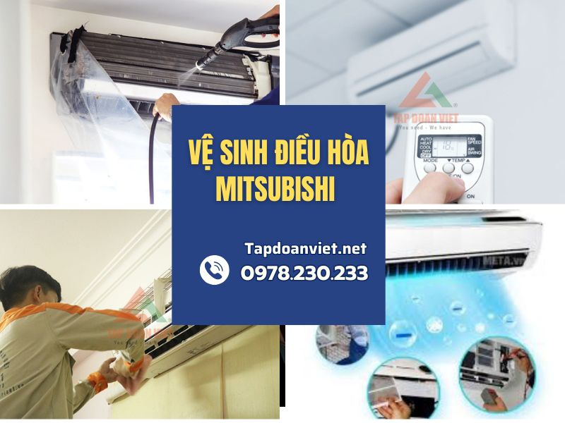 Dịch vụ vệ sinh điều hòa Mitsubishi 24/7 giá rẻ, thợ chuyên nghiệp