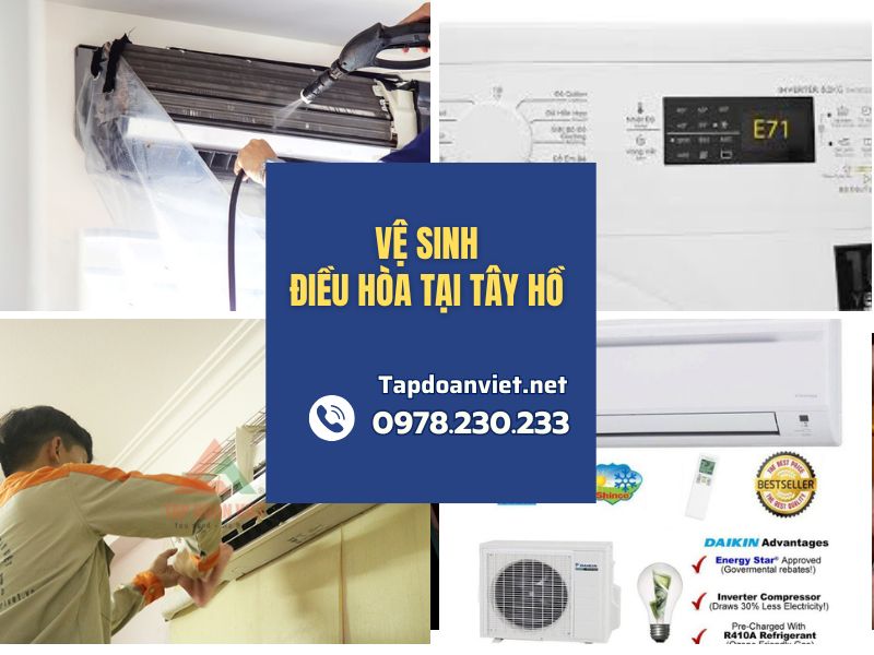 Dịch vụ vệ sinh điều hòa tại Tây Hồ 24/7 giá rẻ, thợ chuyên nghiệp