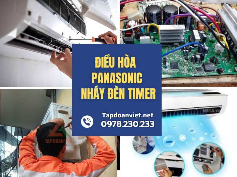 Địa chỉ sửa điều hòa Panasonic nháy đèn timer tại nhà chuẩn thợ