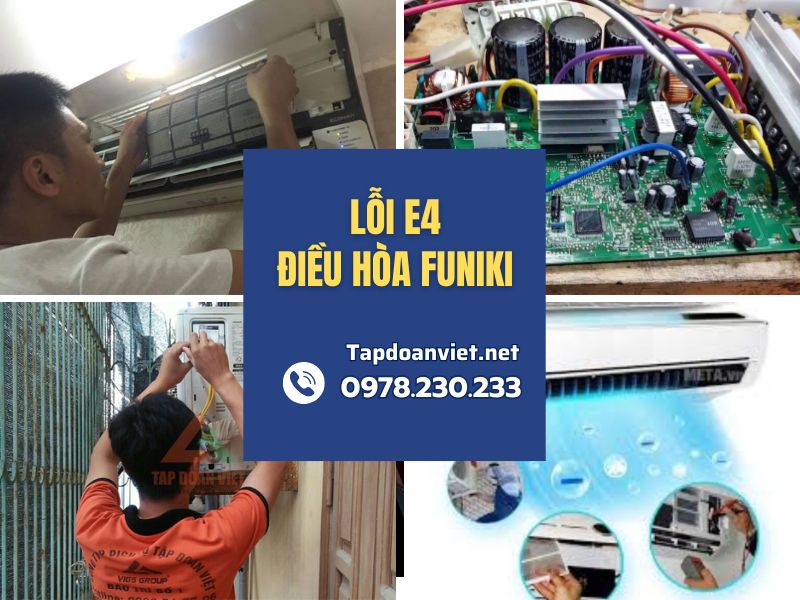 Địa chỉ sửa lỗi E4 điều hòa Funiki tại nhà chuẩn thợ