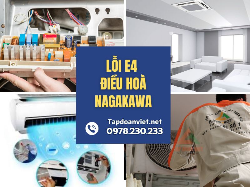 Địa chỉ sửa lỗi E4 điều hoà Nagakawa giá rẻ, thợ giỏi sửa nhanh tại nhà