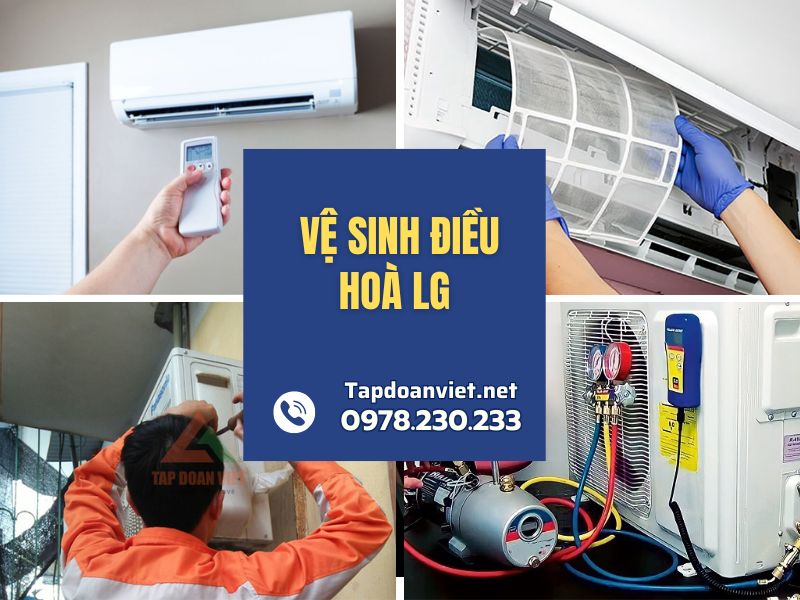 Vệ Sinh điều Hoà Lg Dịch vụ vệ sinh máy lạnh LG 24/7 giá rẻ