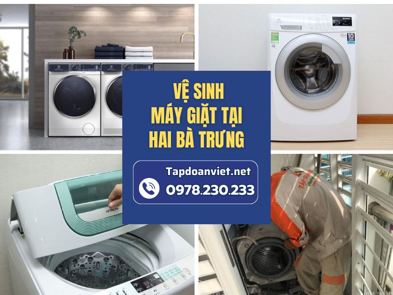 Địa chỉ vệ sinh máy giặt tại Hai Bà Trưng sạch bóng, nhanh, giá rẻ