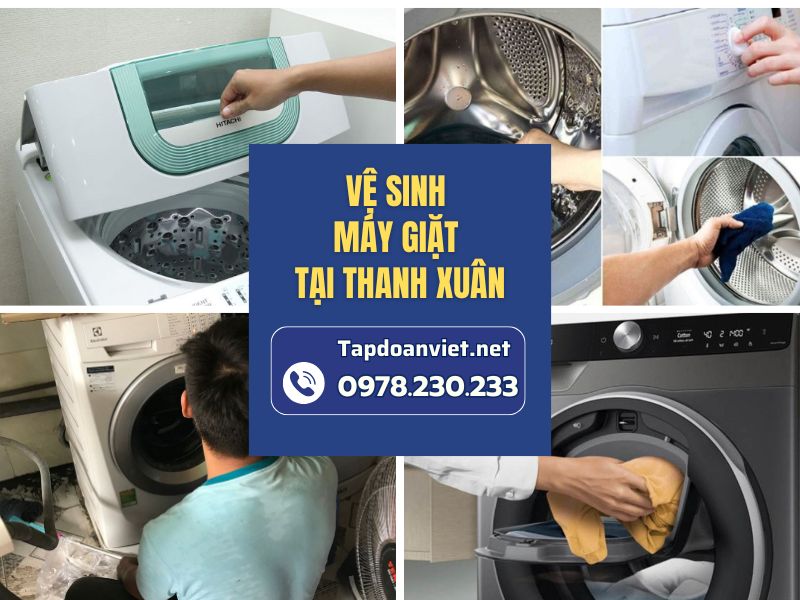 Dịch vụ vệ sinh máy giặt tại Thanh Xuân giá rẻ, thợ chuyên nghiệp